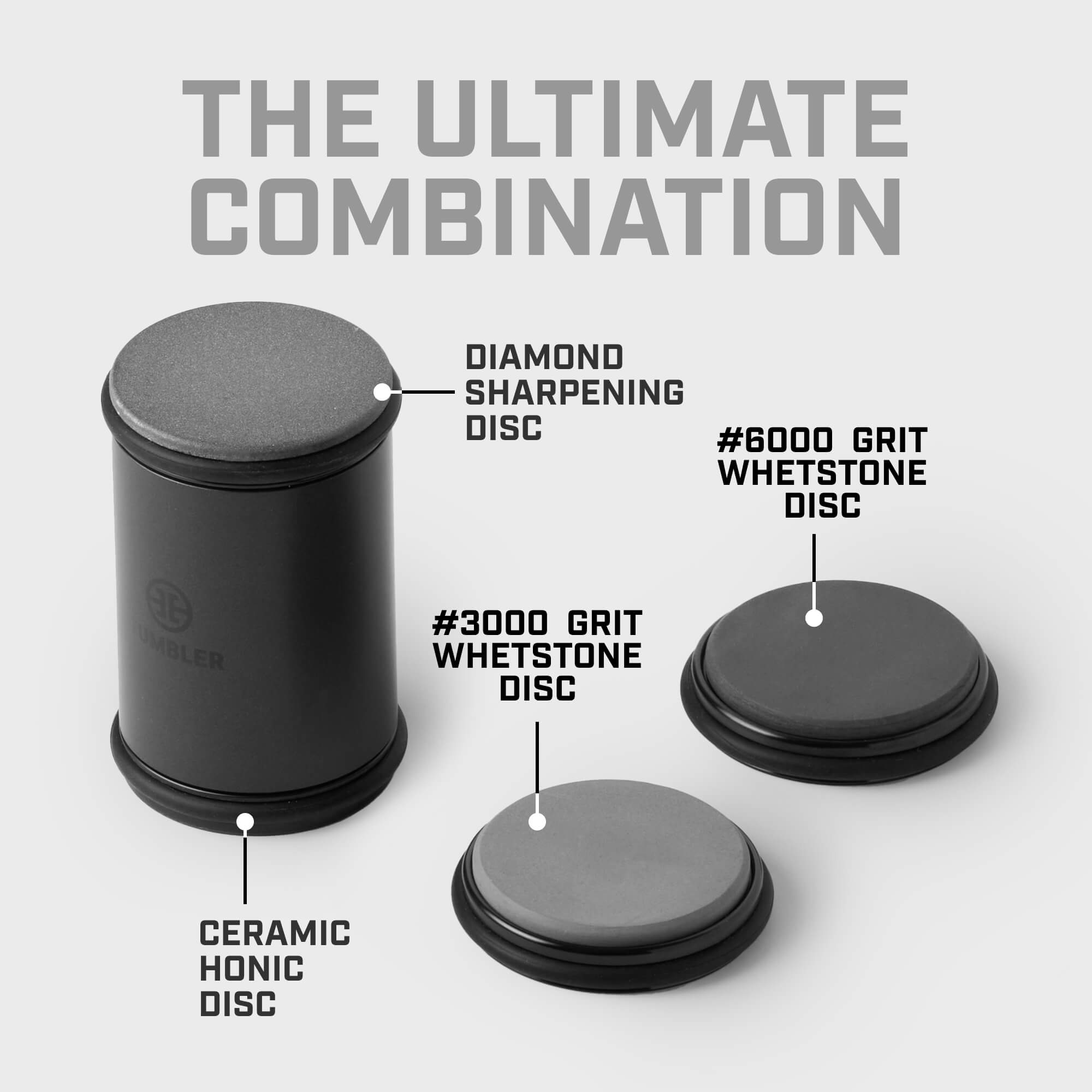 Rolling Knife Sharpener Pro Full Set - Charcoal Black